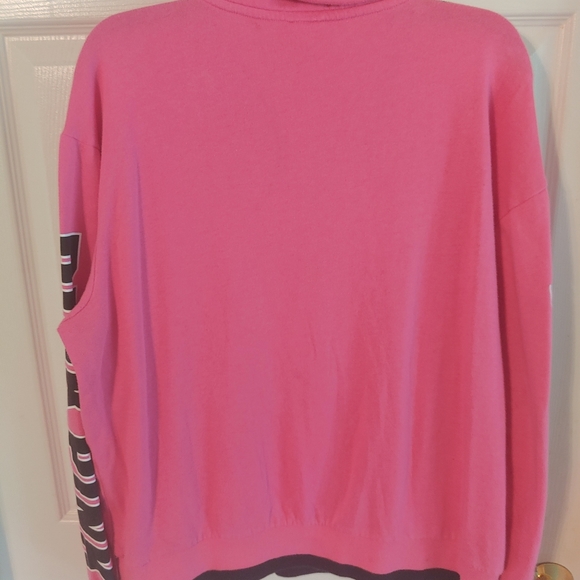 Quarter zip Pink hoodie. - Picture 4 of 5